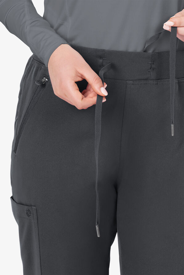 Pantalón médico Bella by Zavate Ivy STRETCH con cordón y 5 bolsillos para mujer exclusivo de UA - Pewter - 2