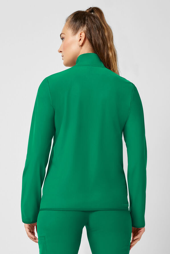 Chaqueta m&eacute;dica abrigada Infinity PURSUIT STRETCH con cremallera y 3 bolsillos para mujer - Retro Green - 4