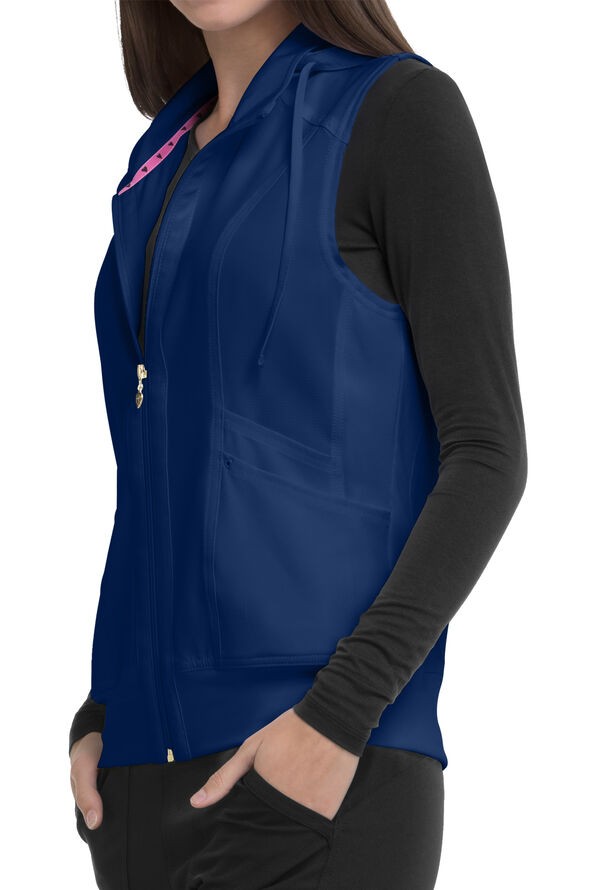 Heartsoul Break on Through Vest with Removable Hoodie, Scrub Vests