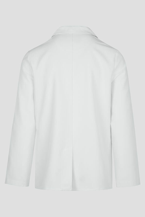 koi Essentials Men's Dawson 30 1/2" 5-Pocket Lab Coat - White - 2