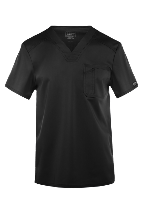Camisa médica Cherokee Workwear Revolution con cuello en V y 1 bolsillo para hombre