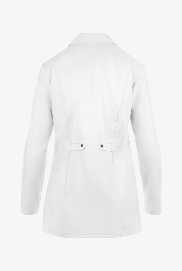 Dickies Xtreme STRETCH Women's 28" 2-Pocket Lab Coat - White - 2
