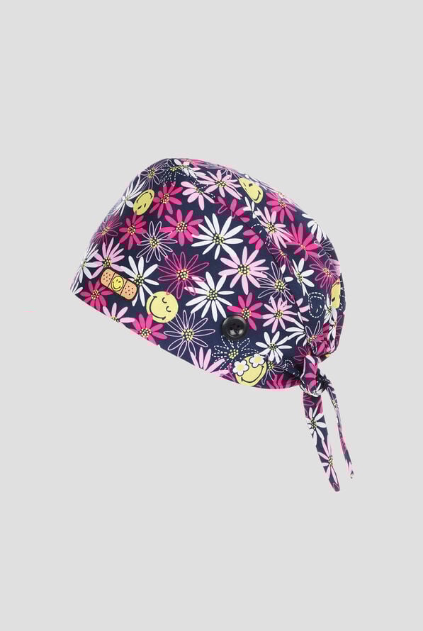 koi Smiley World Smile Daisy Scrub Cap - null - 2