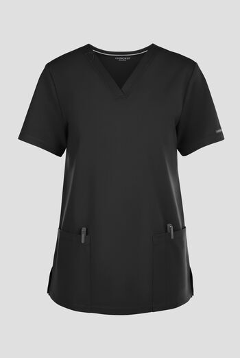 Blusa m&eacute;dica Cherokee Achieve de corte holgado con cuello en V y 2 bolsillos para mujer