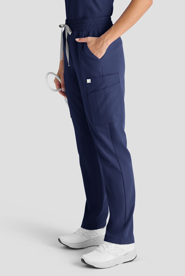 Pantal&oacute;n m&eacute;dico ReSurge Topaz con cord&oacute;n ajustable y 11 bolsillos para mujer - Navy - 4