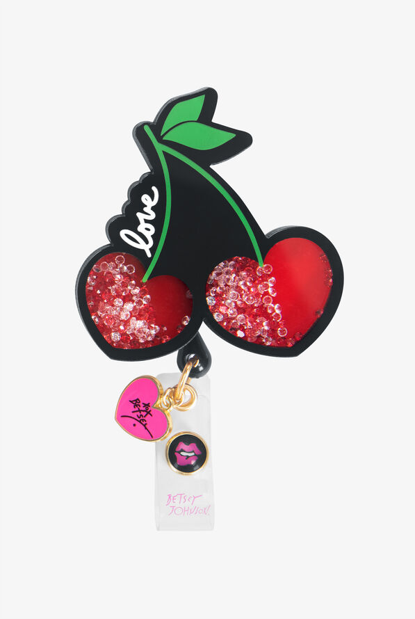Betsey Johnson Cherry Shaker ID Badge Holder, Nursing Accessories