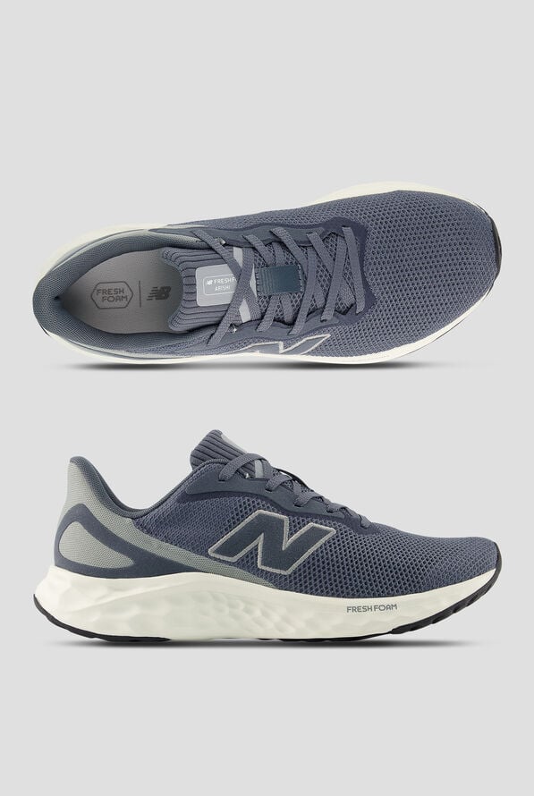 New Balance Men's Fresh Foam Arishi v4 Graphite / Slate Grey Athletic Lace Up Shoes - null - 1