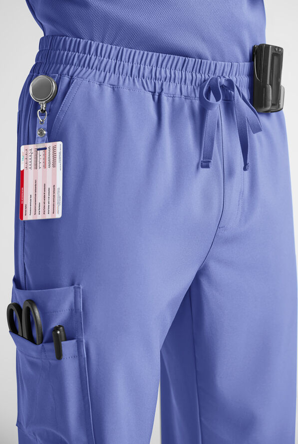Easy STRETCH Men&rsquo;s 10-Pocket Scrub Pant - Ceil Blue - 6