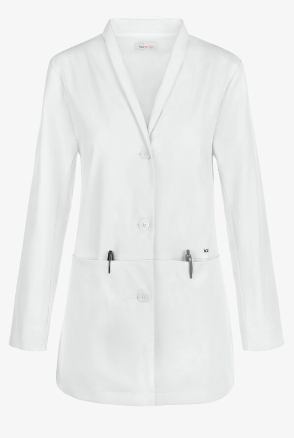 Bata de laboratorio Koi Essentials Care de 31,5 de largo con 2 bolsillos para mujer - White - 1