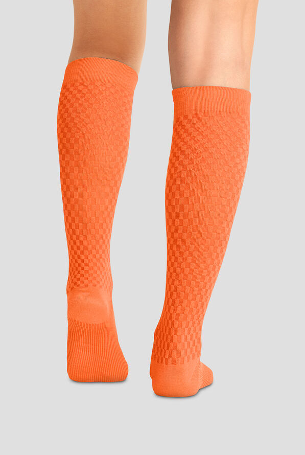 Cherokee True Support Women's 10-15 mmHg Wide Light Compression Socks - Mandarin Zest - 2