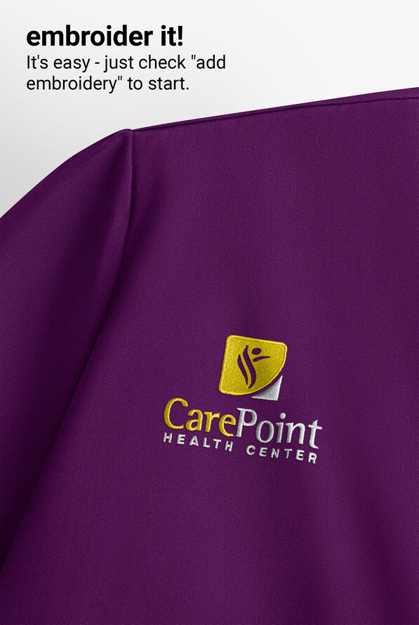 Dickies EDS NXT Women's 4-Pocket V-Neck Scrub Top - Eggplant - 3