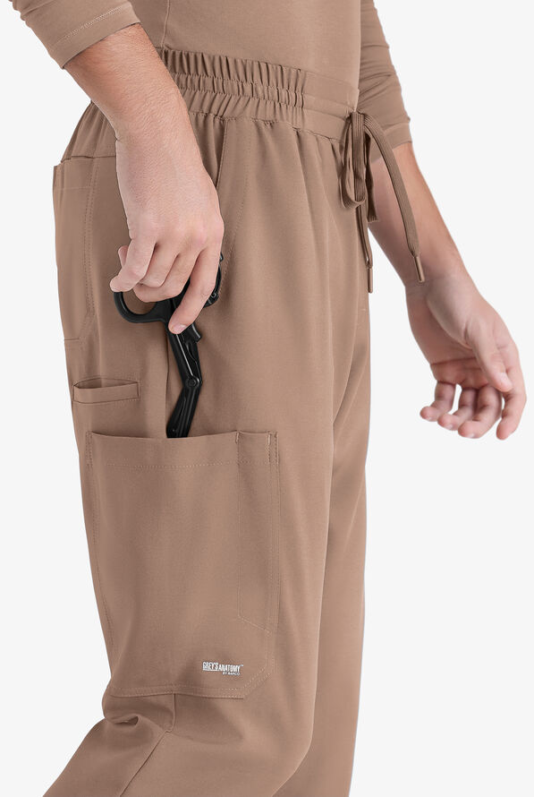 Pantalón médico Grey's Anatomy by Barco Evolve STRETCH Voyager estilo cargo jogger con 5 bolsillos para hombre - Driftwood - 2