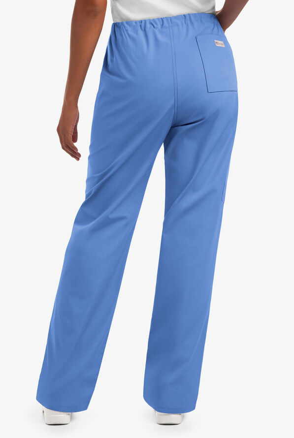 UA Best Buy Scrubs Unisex 3-Pocket Drawstring Pant - Ceil Blue - 3