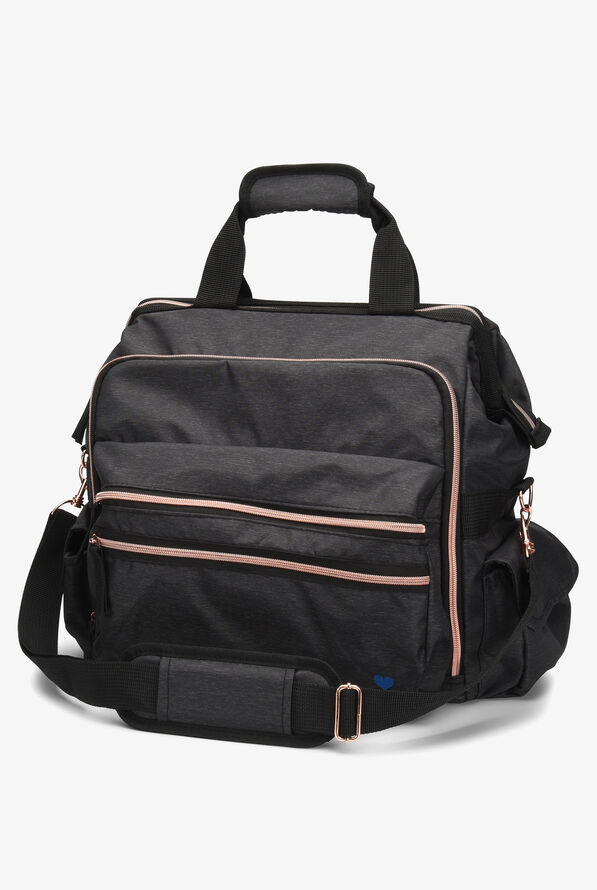 Nurse Mates Charcoal Linen Ultimate Nursing Bag - null - 1