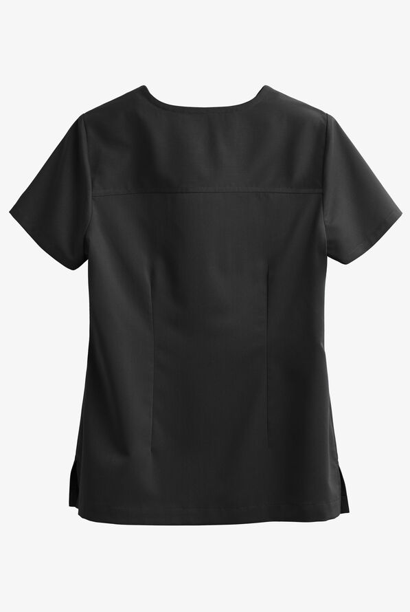 Healing Hands Purple Label Jada Women's 1-Pocket STRETCH Tuck In Scrub Top - Black - 3