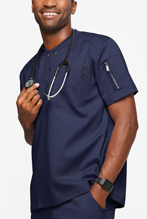 Advantage for Men Henley Scrub Top, Men's Stretch Scrubs