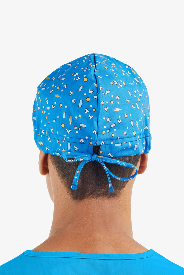 UA Shape the World Unisex Drawstring STRETCH Print Scrub Hat - null - 4
