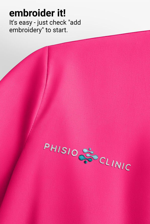 Sudadera médica manga corta Easy STRETCH True con capucha y 3 bolsillos para mujer - Reactive Pink - 6