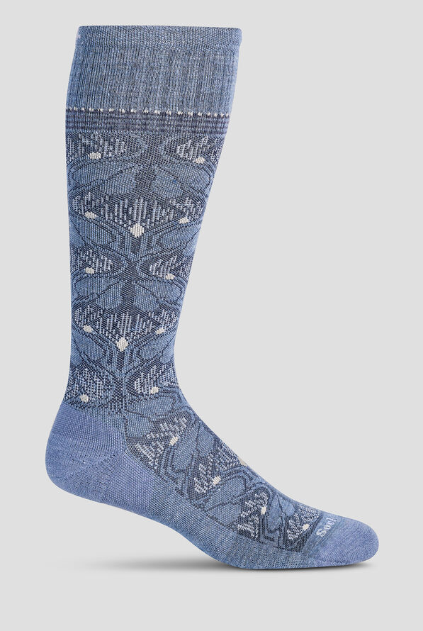 Calcetines de compresión Sockwell Floral Tapestry Bluestone para mujer - 15-20mmHg - Bluestone - 1