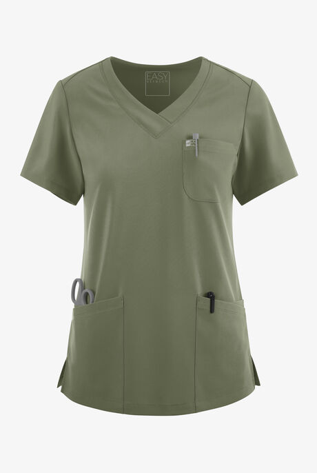 Easy STRETCH Tessa Women's 5-Pocket V-Neck Scrub Top
