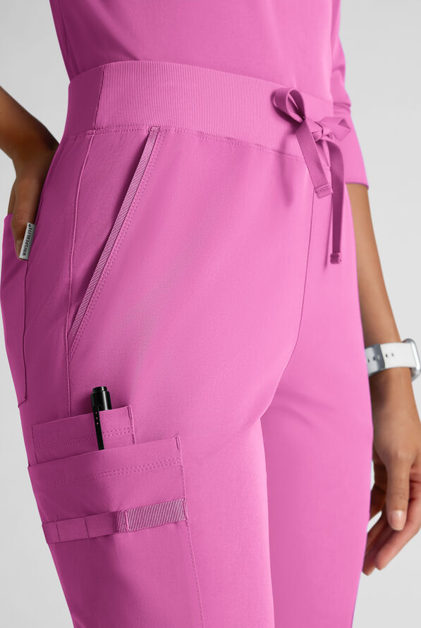 Pantalón médico WhisperLite de estilo moderno con piernas rectas para mujer - Magnesium Pink - 5
