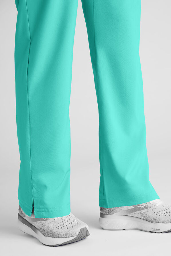 Pantal&oacute;n m&eacute;dico Easy STRETCH Eden con cord&oacute;n y 4 bolsillos para mujer - Aqua Dust - 5
