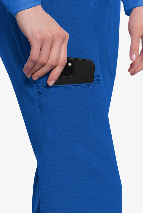 Med Couture Amp Women's 6-Pocket STRETCH Jogger Scrub Pant - Royal - 2