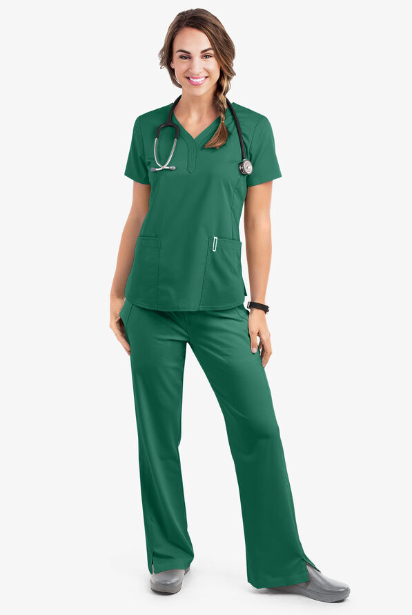 Pantal&oacute;n m&eacute;dico Healing Hands Purple Label STRETCH Taylor con 2 bolsillos para mujer - Hunter - 2