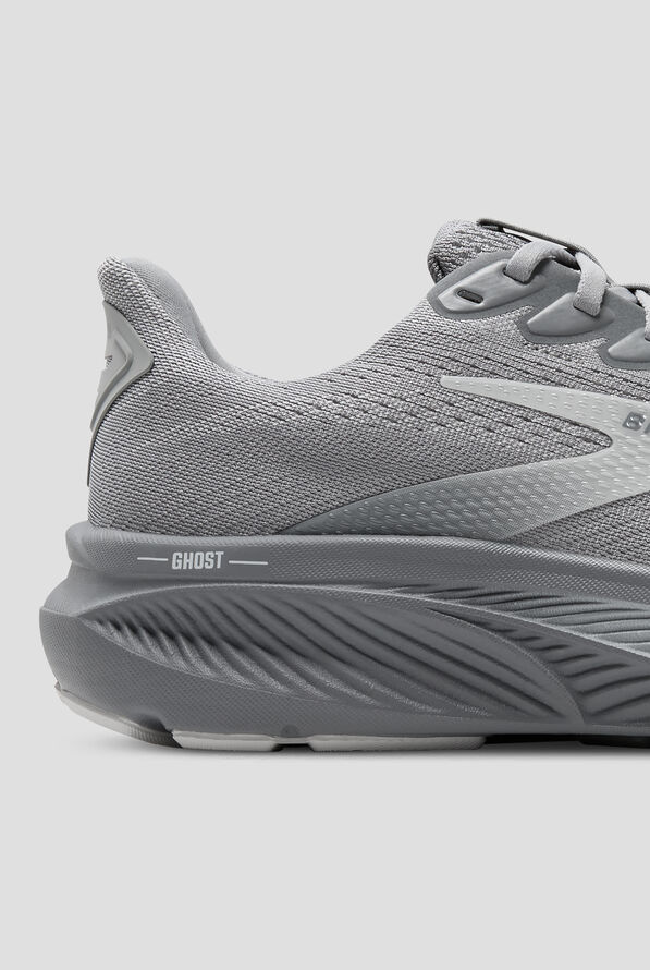 Brooks Men's Ghost 17 Primer Gray/Oyster Mushroom Athletic Lace Up Nursing Shoes - null - 4