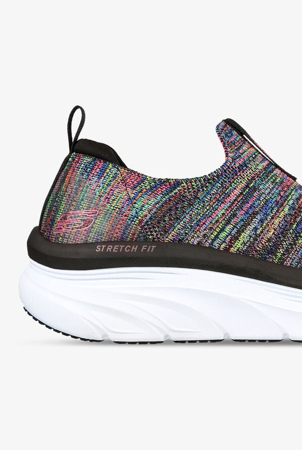 Skechers Sport Women's D'Lux Walker Rainbow Sky Black Athletic Slip On Shoes - null - 4