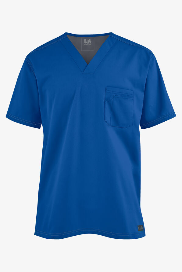 Butter-Soft Core by UA™ Men's 1-Pocket Back Yoke Scrub Top - Royal - 1