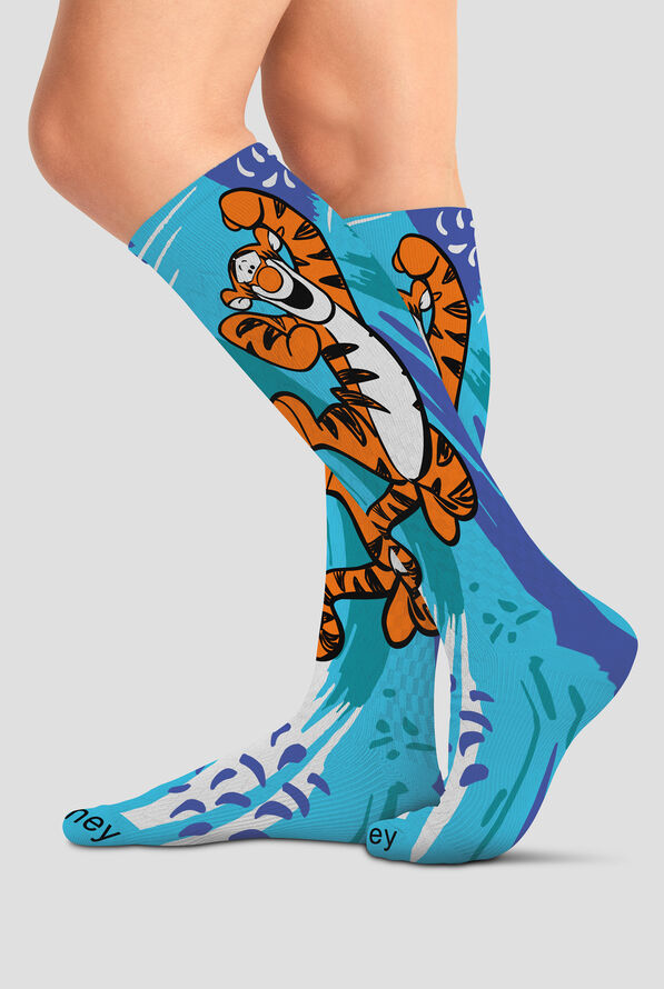 Tooniforms Tigger Splash Women's 10-15 mmHg Light Compression Socks - null - 2