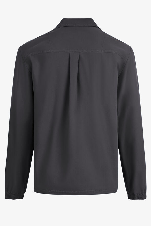 Dickies Forge Men's 3-Pocket Snap Front Scrub Jacket - Pewter - 2