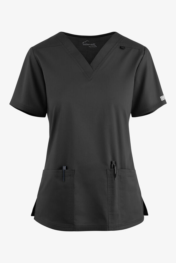 UA ButterSoft STRETCH VNeck Scrub Top, Plus Size Scrubs