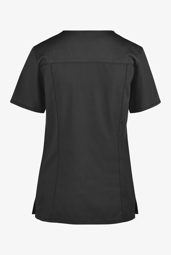 Blusa m&eacute;dica Cherokee Workwear Professionals Active con cuello en V y 4 bolsillos para mujer Exclusiva de UA - Black - 2