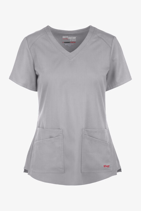 Grey's Anatomy by Barco Spandex STRETCH Emma Women's 4-Pocket V-Neck Scrub Top