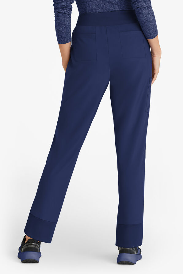 Grey's Anatomy by Barco Evolve STRETCH Flight Women's 5-Pocket High Waisted Cargo Scrub Pants - Indigo - 3