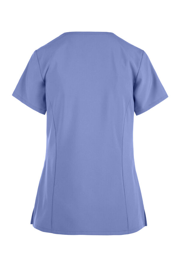 Blusa médica Dickies EDS Essentials con cuello V y 2 bolsillos para mujer - Ceil Blue - 2