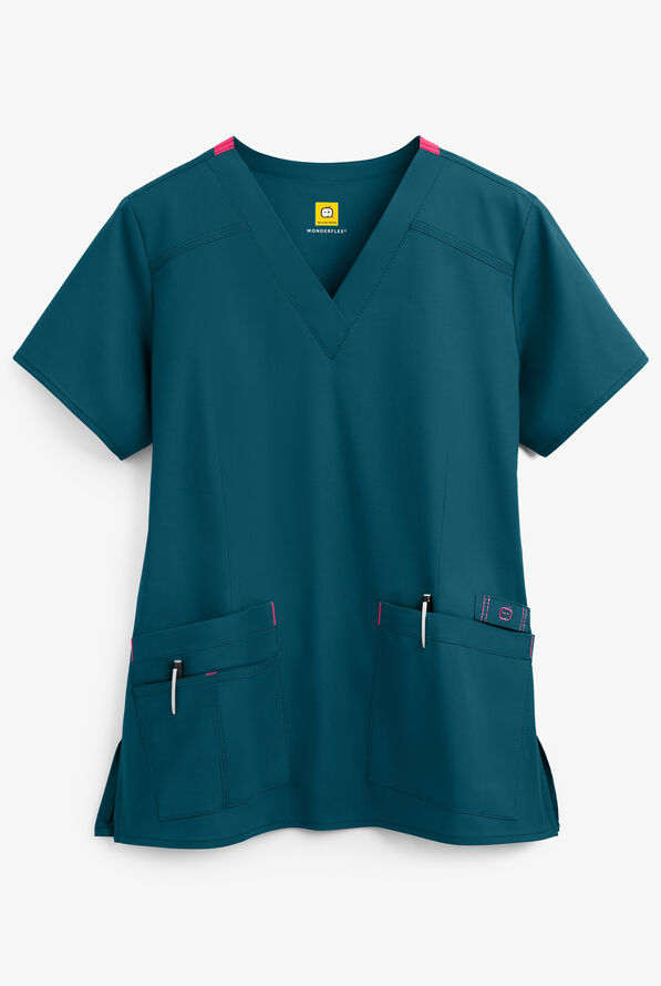 WonderWink WonderFLEX Verity Stretch Scrub Top Stretchy Scrubs