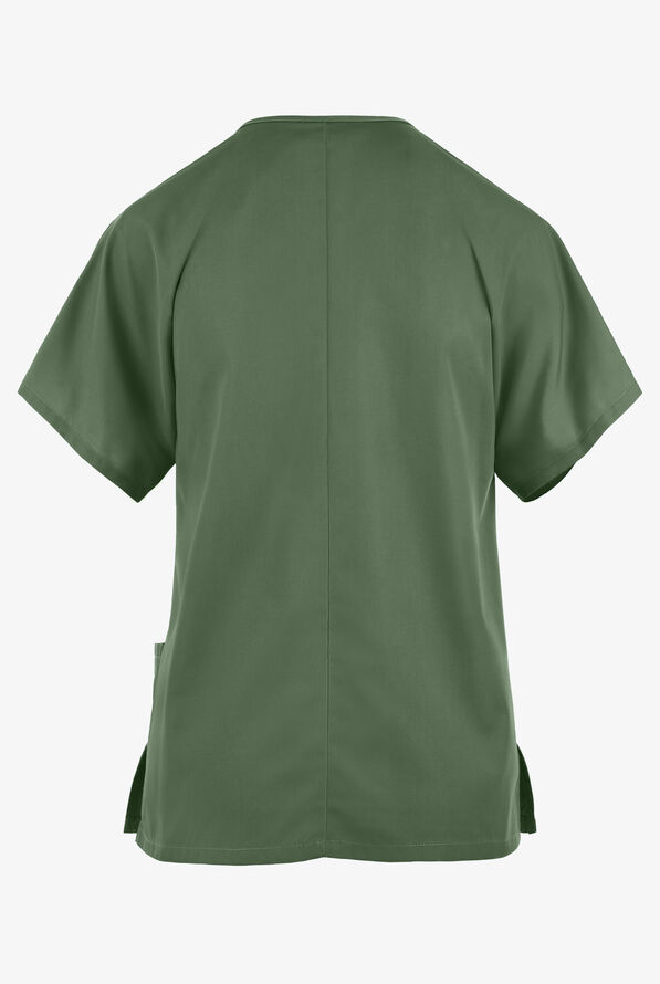 Cherokee Workwear Women's 3-Pocket V-Neck Scrub Top - Olive - 2