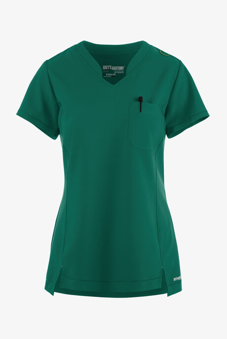 Grey's Anatomy by Barco Evolve STRETCH Sway Women's 1-Pocket Tuck In V-Neck Scrub Top