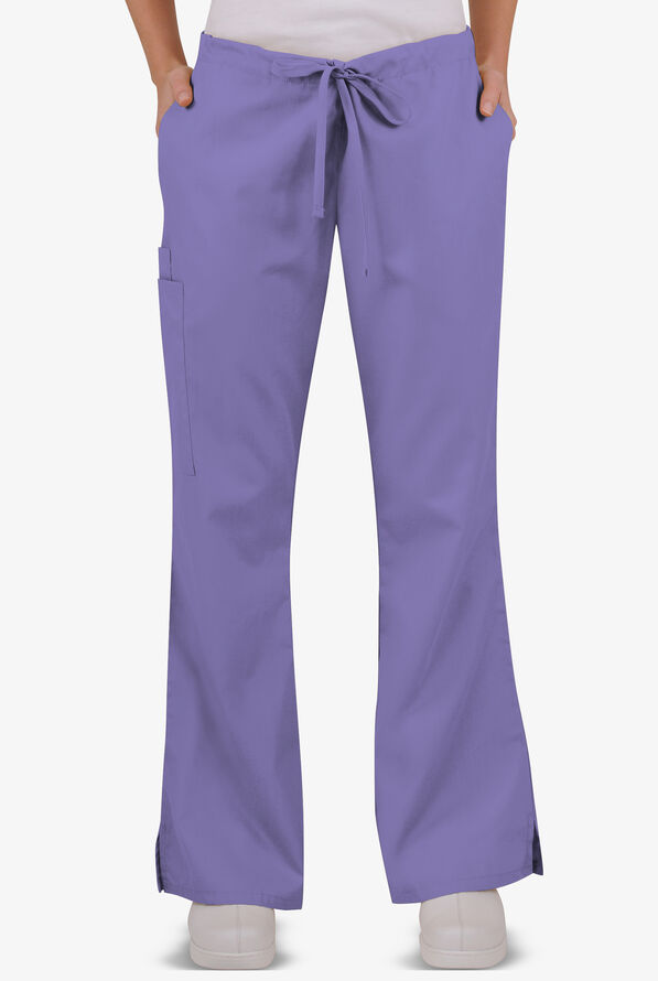 UA Best Buy Scrubs Women’s 5-Pocket Drawstring Pants - Tall - Dark Lilac - 1