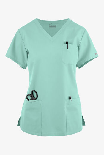Butter-Soft Originals Women's 7-Pocket Curved V-Neck Scrub Top