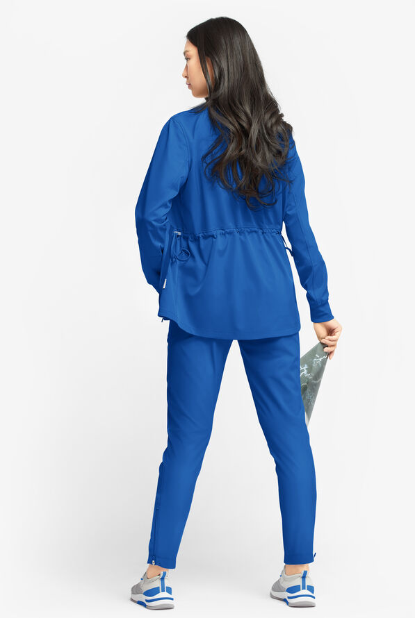 Chaqueta médica ajustable WhisperLite Eris con cremallera y 5 bolsillos para mujer - Royal - 4