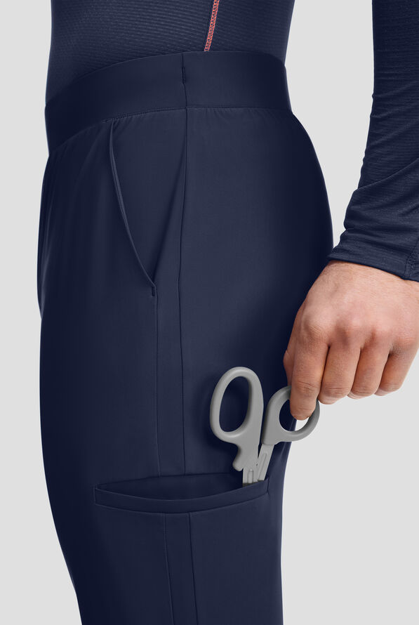 Pantal&oacute;n m&eacute;dico Infinity PURSUIT STRETCH estilo jogger con cord&oacute;n y 5 bolsillos para hombre - Navy - 3
