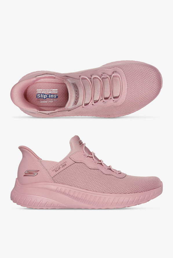 Skechers Bobs Women's SLIP-INS Sport Squad Chaos Rose Athletic Nursing Shoes - null - 1