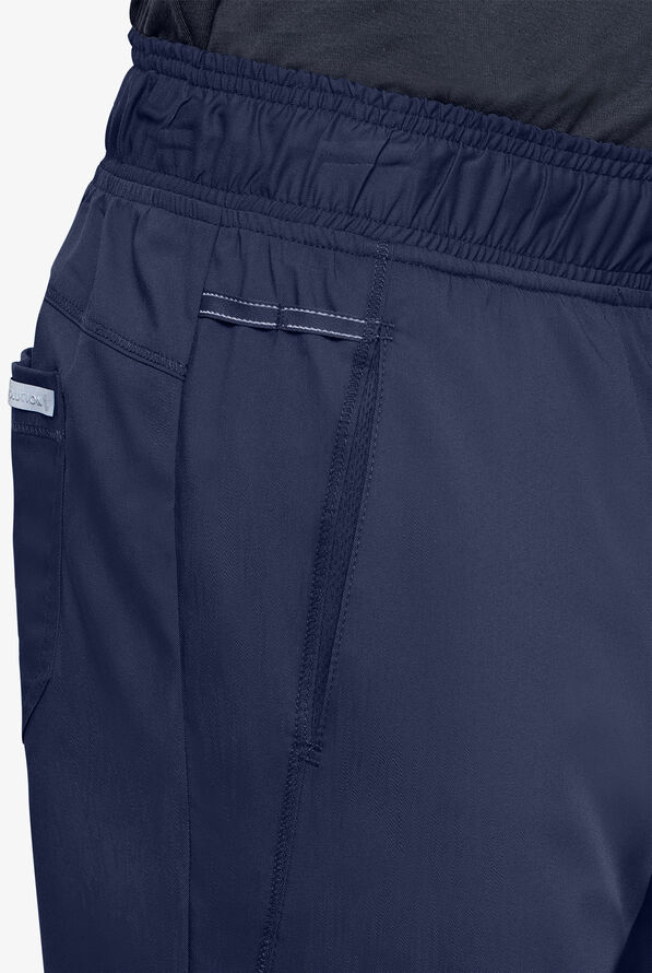 Cherokee Workwear Revolution Men's 5-Pocket STRETCH Jogger Scrub Pants - Tall - Navy - 4