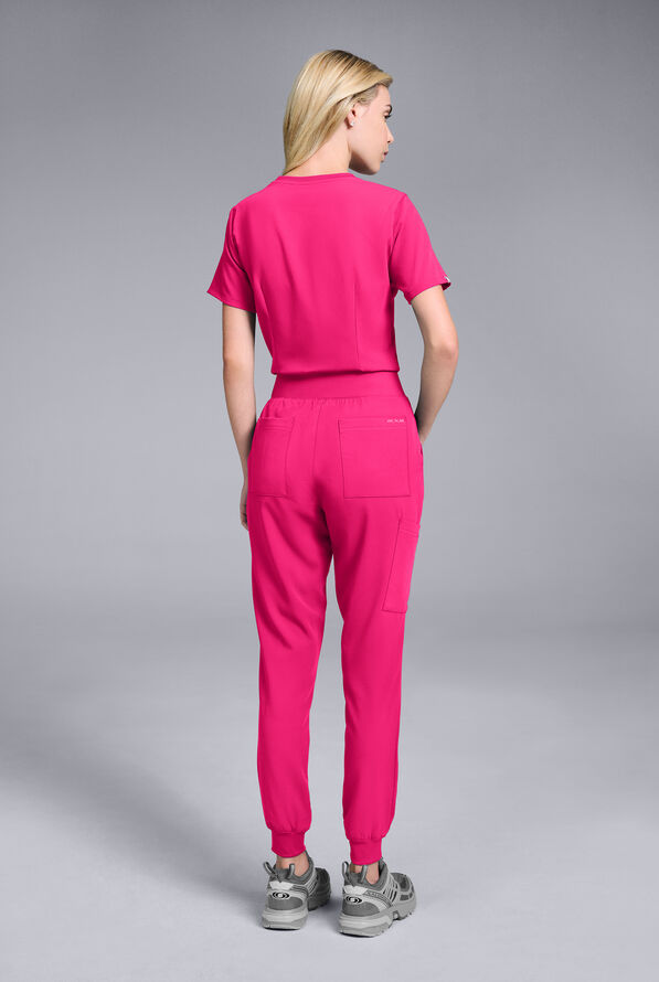 Hypothesis Women's Base 6-Pocket Jogger Scrub Pant - Reactive Pink - 3
