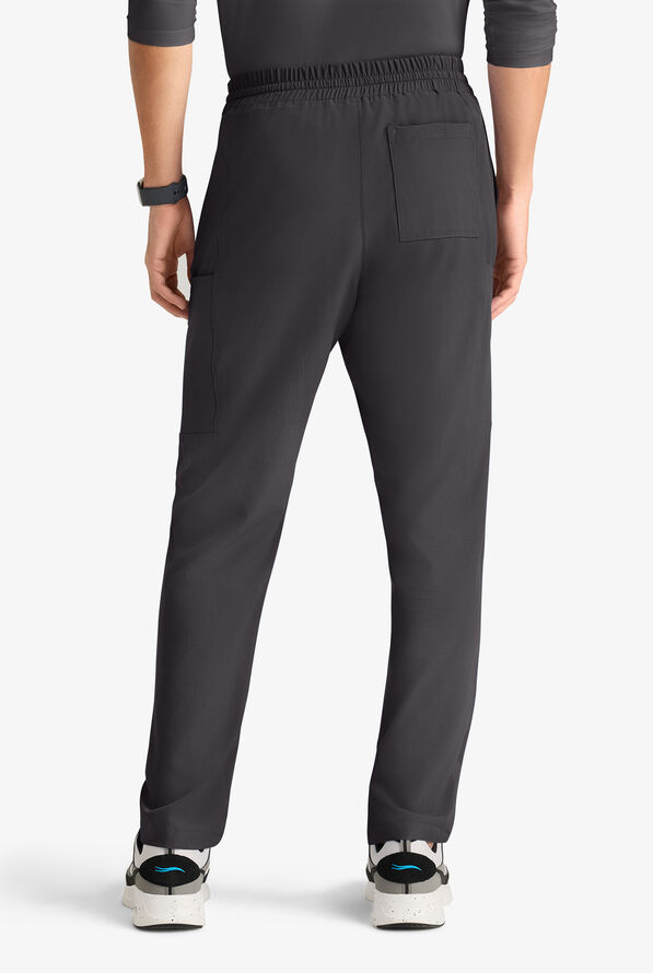 Skechers by Barco Horizon Men's 5-Pocket STRETCH Cargo Scrub Pants - Pewter - 3