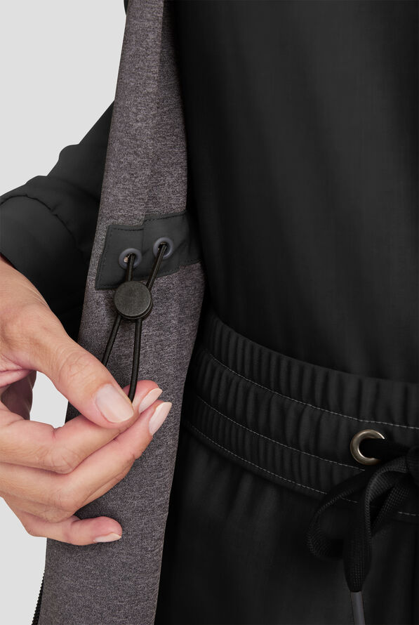 Healing Hands Quest Women's 4-Pocket STRETCH Zip Front Utility Scrub Jacket - Black - 3